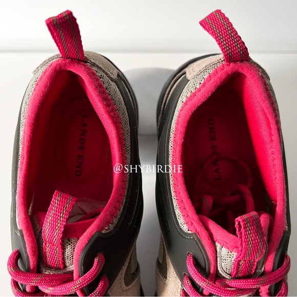 NEW Lands End Trail Hiking Shoes, Wide, Beige - Picture 12 of 16
